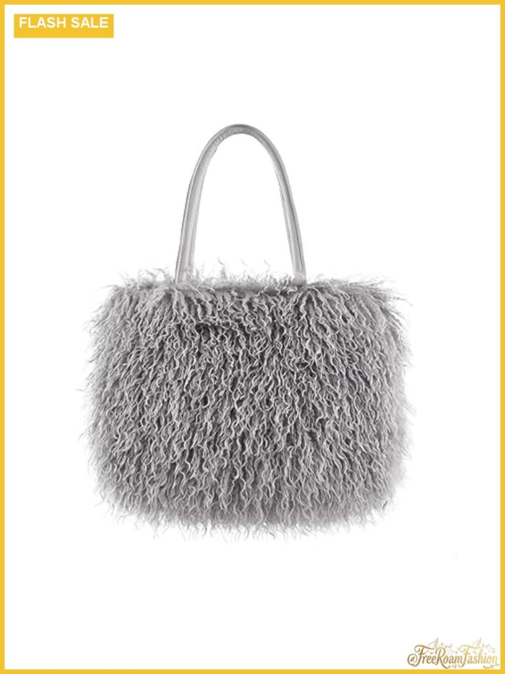 Women's Fuzzy Tote Bag Large Faux Fur Shoulder Bag Plush Handbag